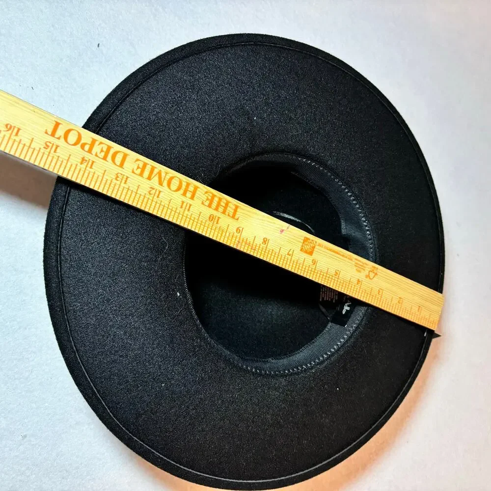 Marcus Adler Black Chain Band Floppy Hat Wool Blend NWT